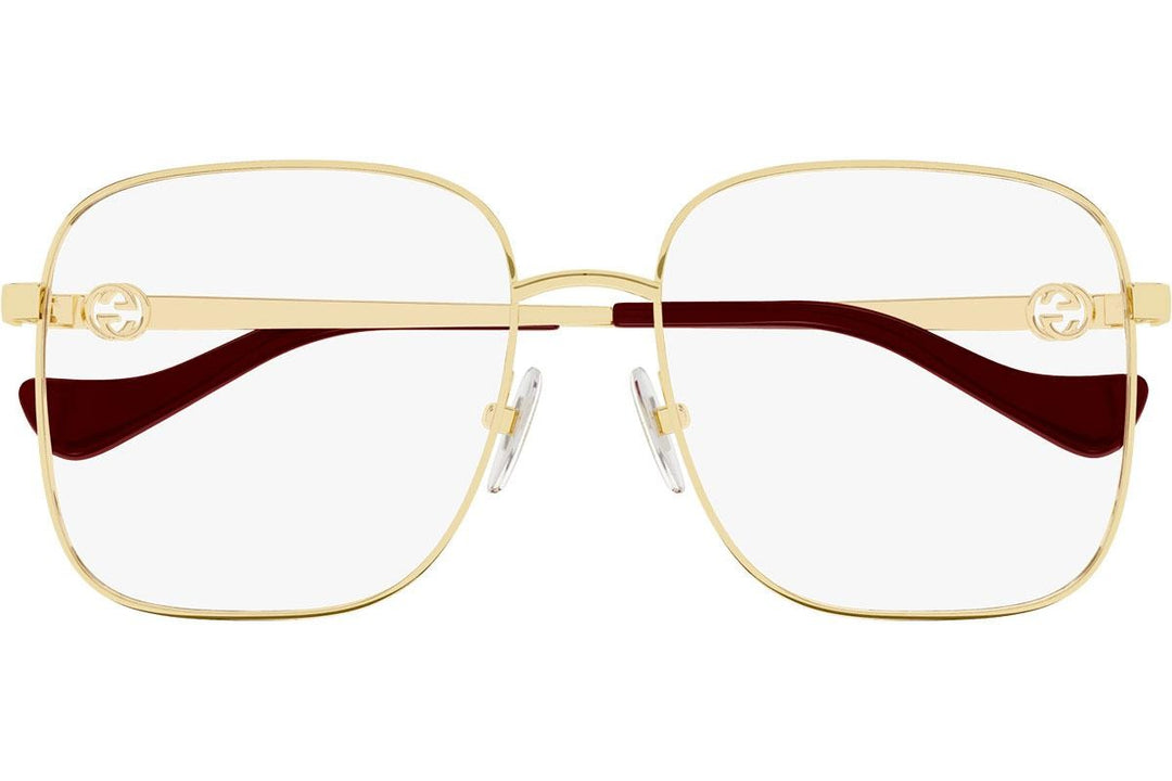 Gucci GG1092OA Gold Oversized Square Eyeglasses Frames