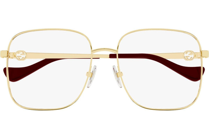 Gucci GG1092OA Gold Oversized Square Eyeglasses Frames