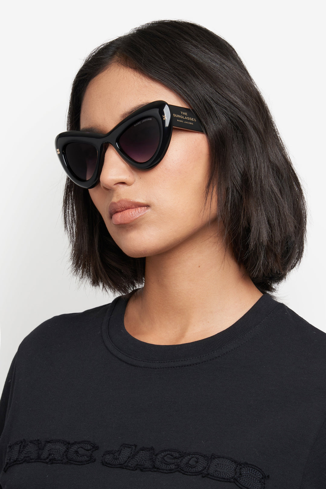 Marc Jacobs Marc 798/S STR Black Strass Cat Eye Sunglasses