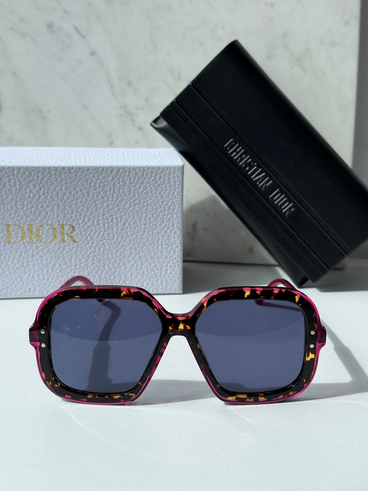 Gafas de sol extragrandes Dior Archdior en dorado 