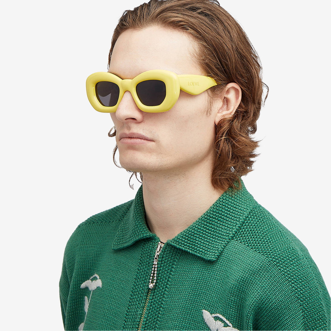 Loewe LW40117I Inflated Sunglasses in Yellow