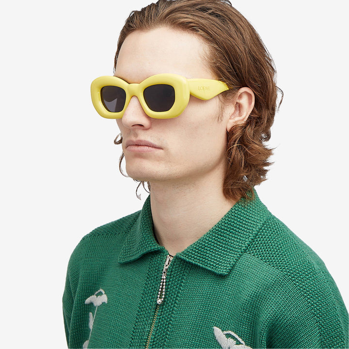 Loewe LW40117I Inflated Sunglasses in Yellow