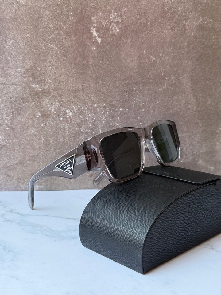 Prada PR10ZS Sunglasses in Transparent Asphalt