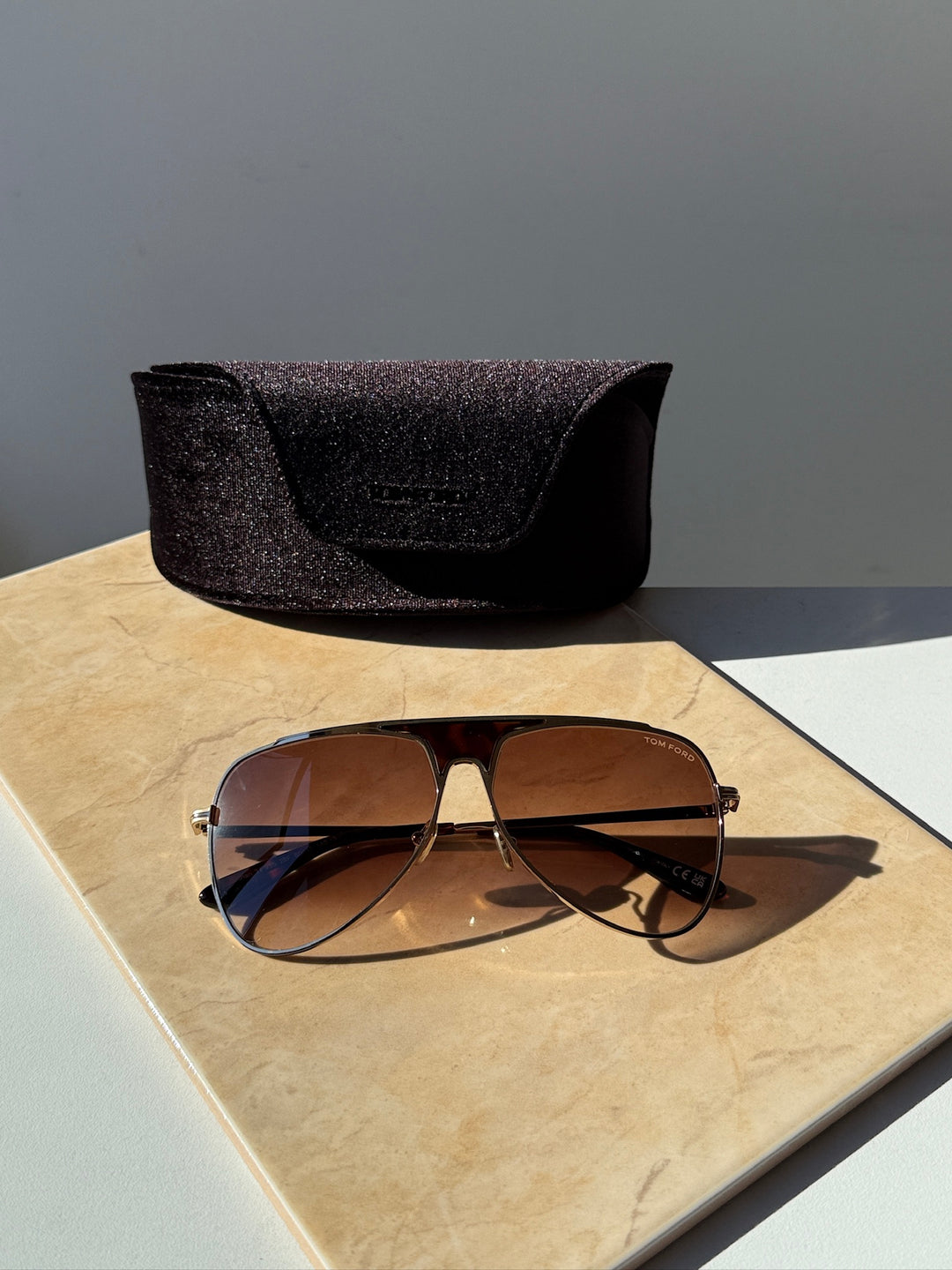 Tom Ford Ethan FT0935 Rose Gold Pilot Sunglasses