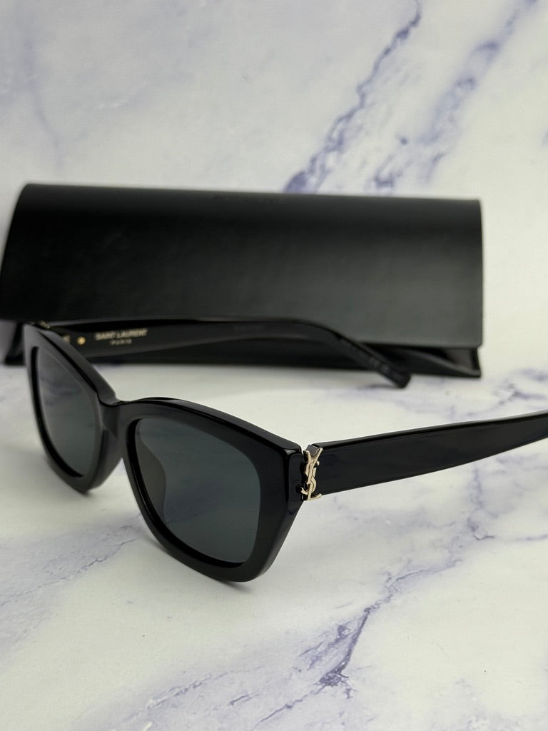 Saint Laurent SLM153 Sunglasses in Black Gold