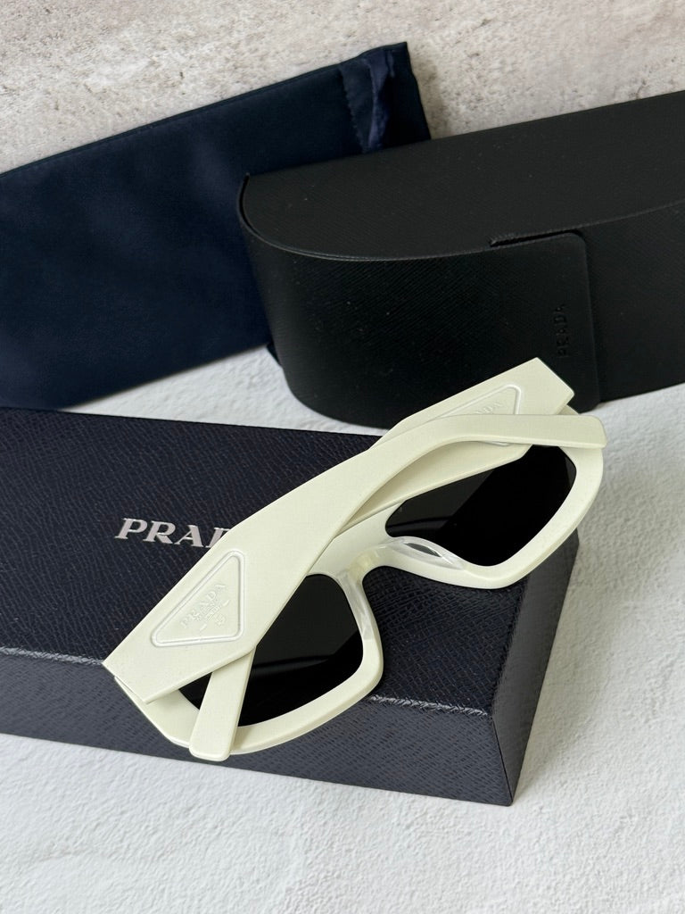 Prada PR D04SU Aviator Sunglasses in White