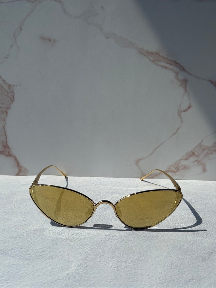 Loewe LW40179U Cat Eye Sunglasses in Gold Mirror