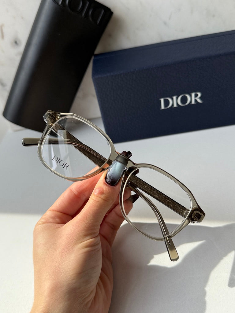 Dior BotanicaO S2I Eyeglasses Frames in Transparent Brown