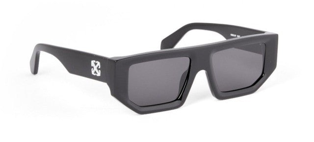 Off White Vancouver off-White black square sunglasses with dark lenses and side logo