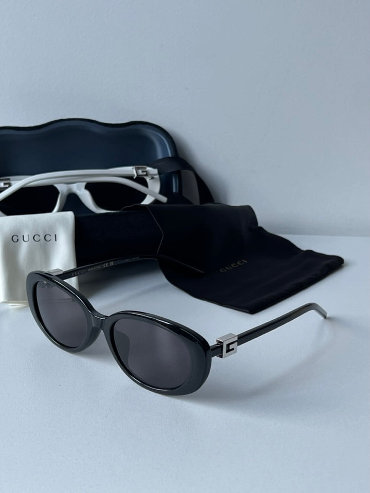 Gafas de sol negras con mariposa y logo Marmont de Gucci GG0765SA