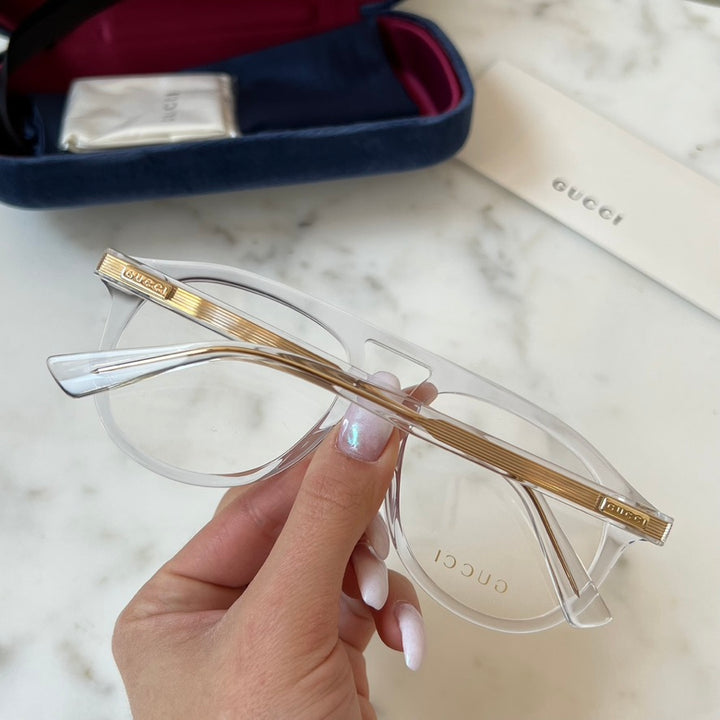 Gucci GG1320O Pilot Frames in Clear