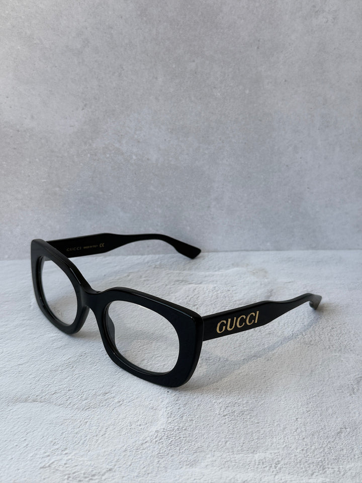 Gucci GG1154O Thick Rim Logo Frames in Black