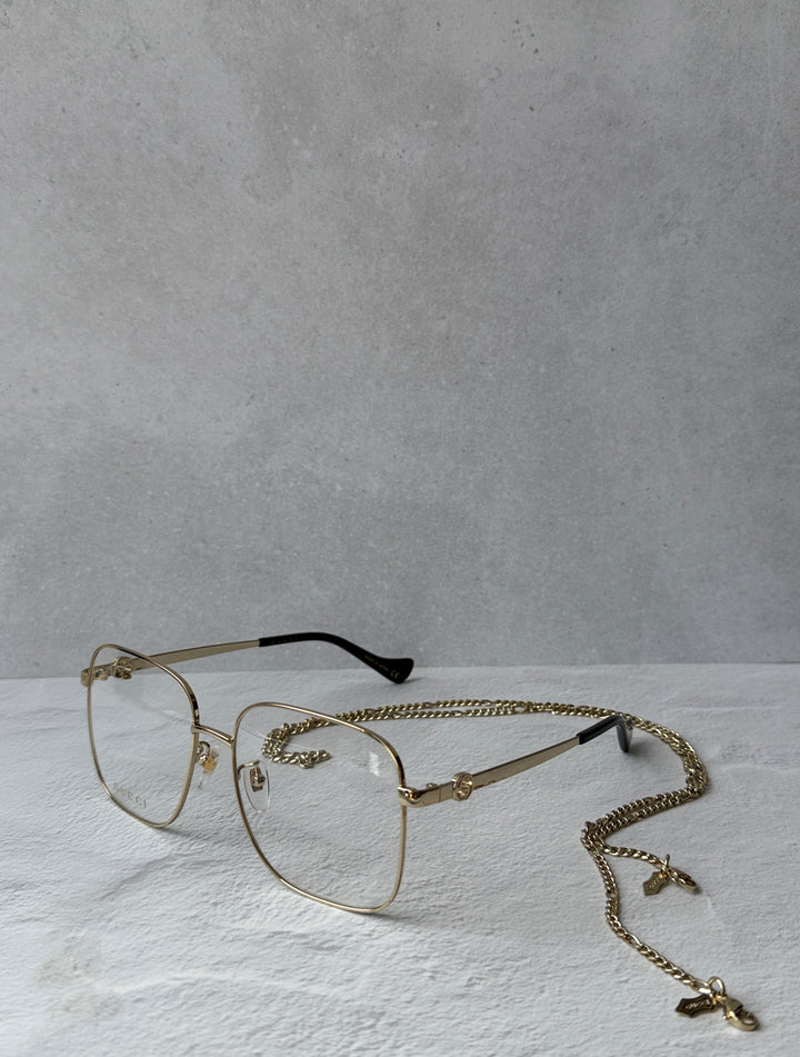 Gucci GG0973O Marcos de metal plateado