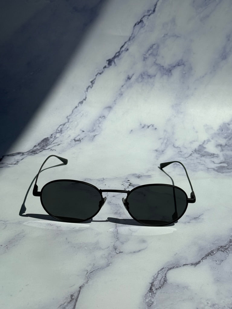 Saint Laurent SL799 Round Metal Sunglasses in Black