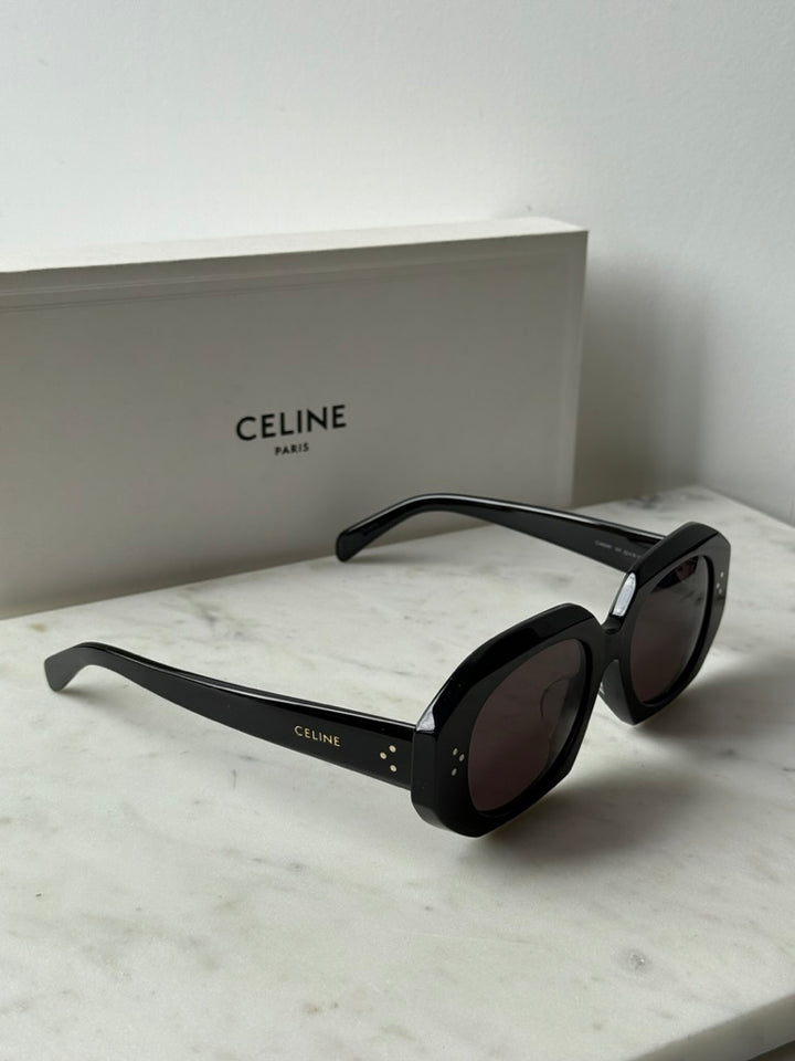 Celine CL40319F Black 3 Dots Geometric Sunglasses