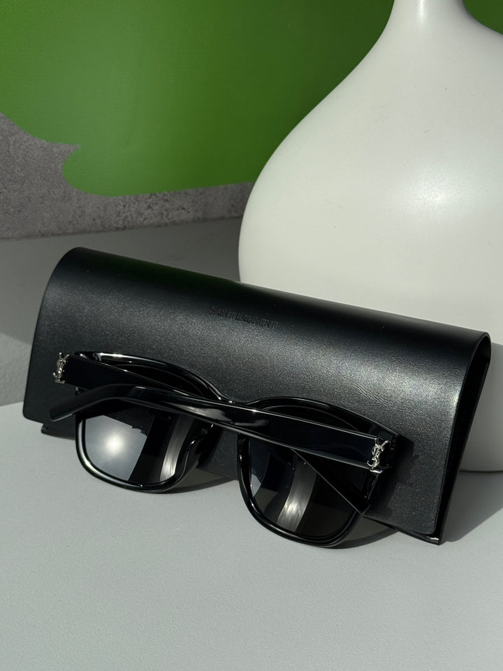 Saint Laurent SLM23/K Gafas de sol transparentes estilo ojo de gato