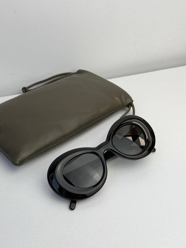 Loewe LW40112I Cat Eye Sunglasses in Black