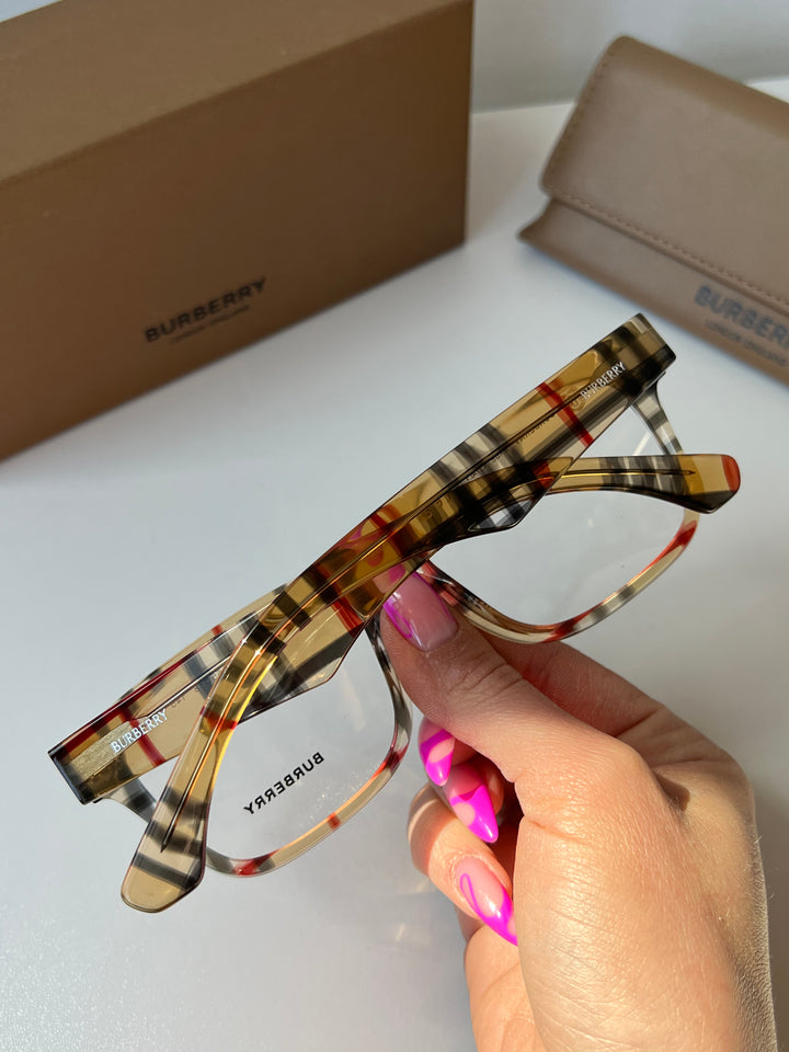 Burberry BE2411 Thick Rim Check Print Frames