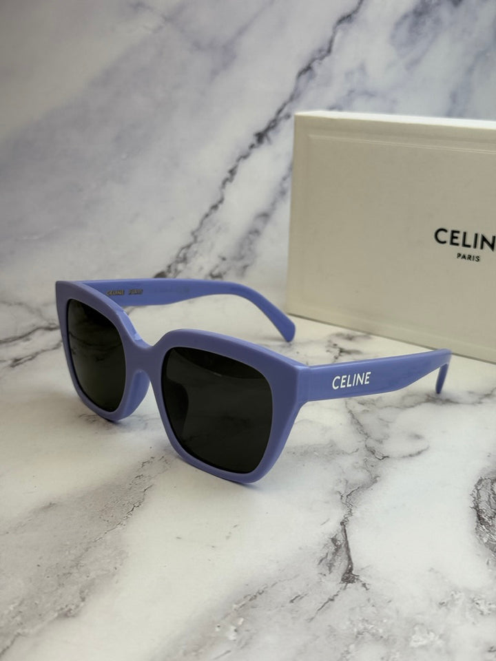Celine CL40198F Square Lilac Logo Sunglasses