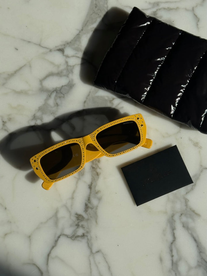 Moncler ML252-P Palm Angels Sunglasses in Yellow