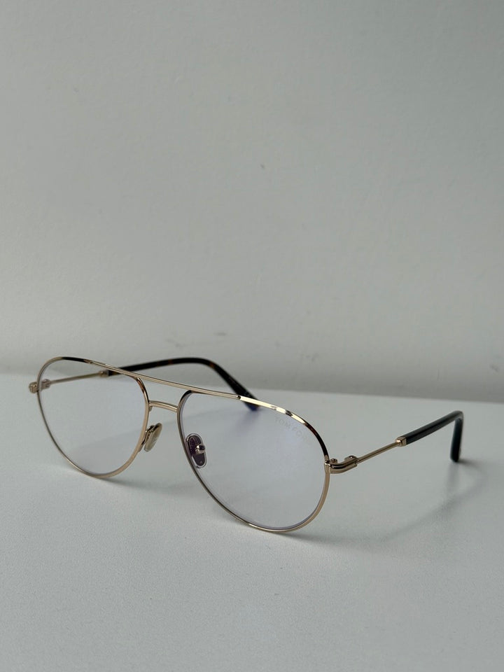 Tom Ford FT5829-B Gold Pilot Bluelight Frames