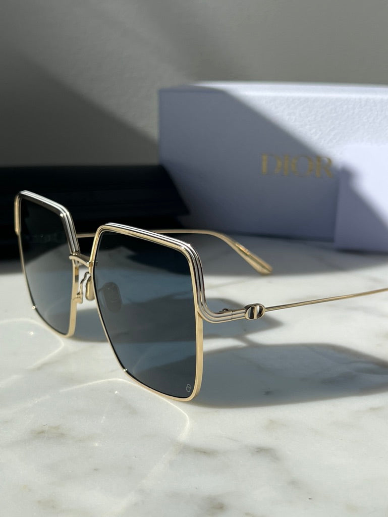 Dior EverDior S1U Sunglasses in Gold Dark Blue