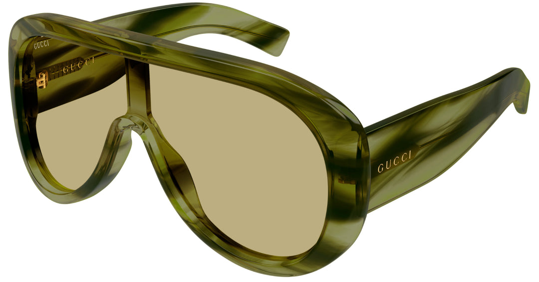 Gucci GG2164S Oversized Aviator Sunglasses in Green