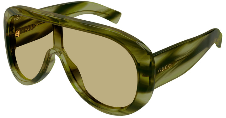 Gucci GG2164S Oversized Aviator Sunglasses in Green