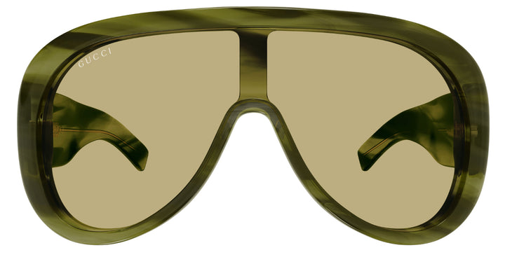 Gucci GG2164S Oversized Aviator Sunglasses in Green