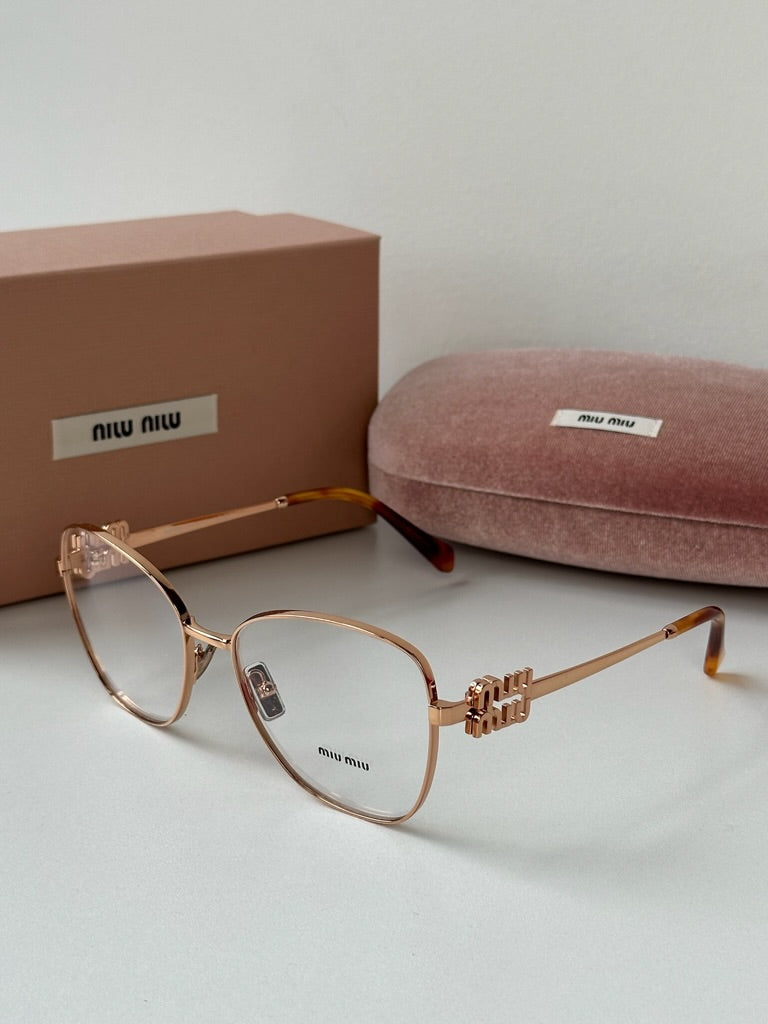 Miu Miu MU50XV Rose Gold Cat Eye Frames