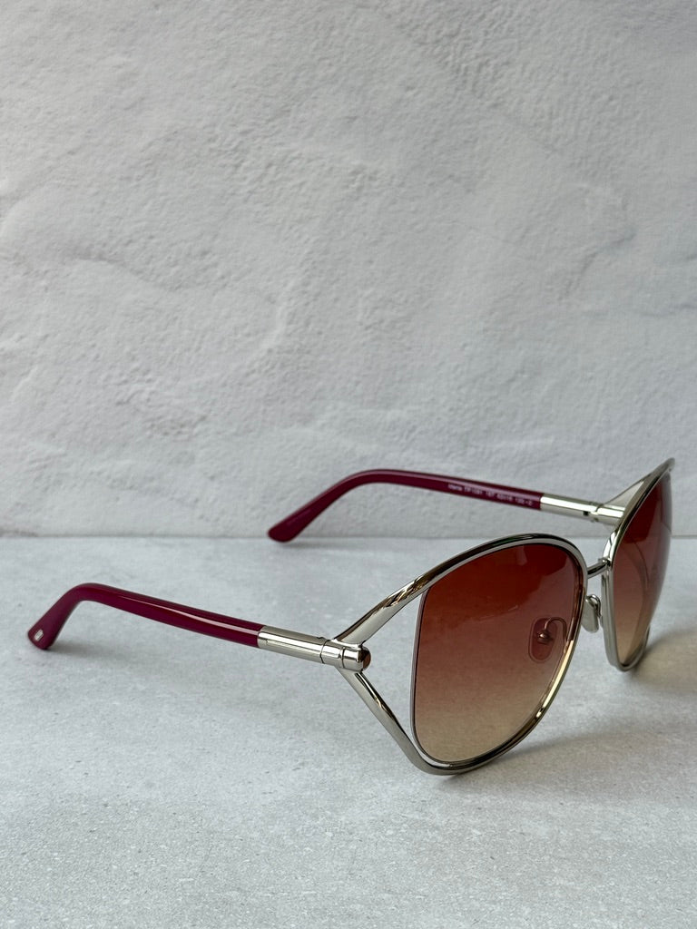 Tom Ford Marta FT1091 Silver Pink Sunglasses