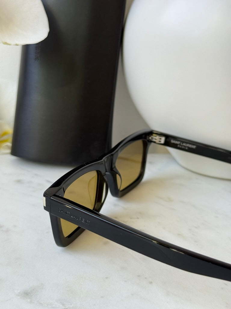 Saint Laurent SL461 Betty Black Yellow Lens Sunglasses – Designer