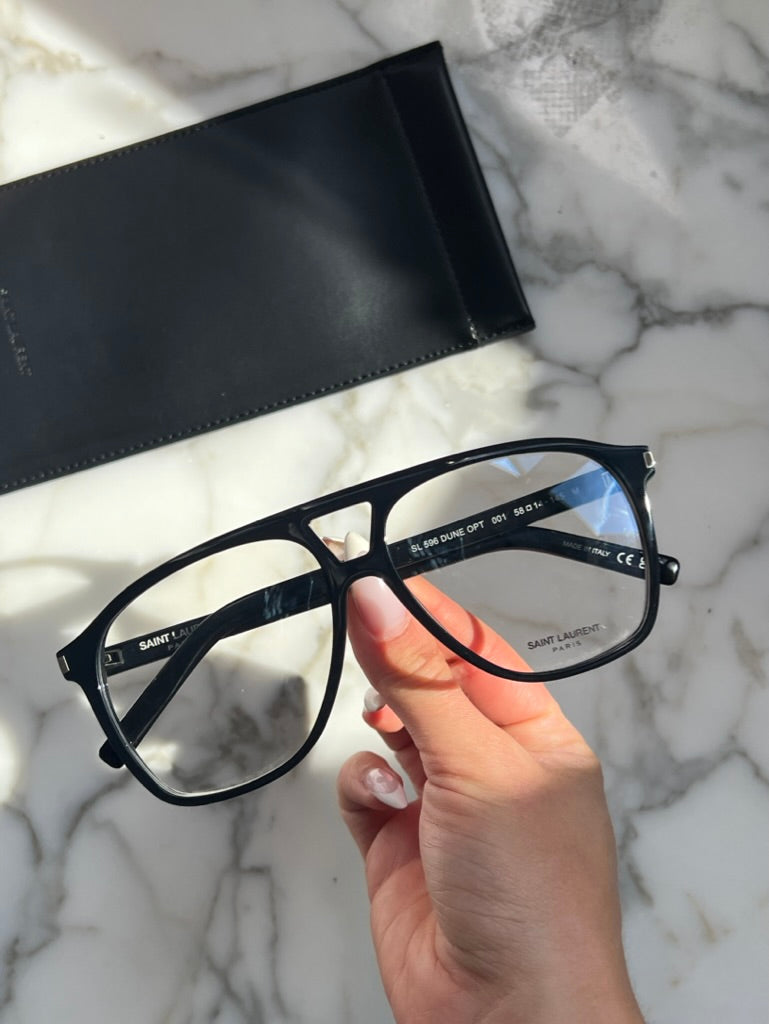 Saint Laurent SL596 Dune Optical Frames in Black