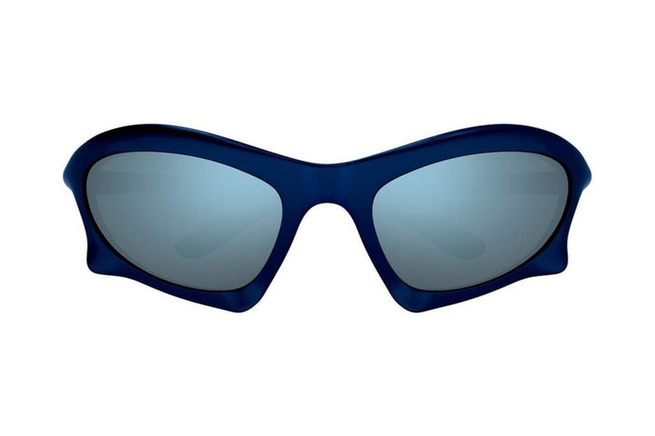 Balenciaga BB0229S Bat Sunglasses in Blue Mirror