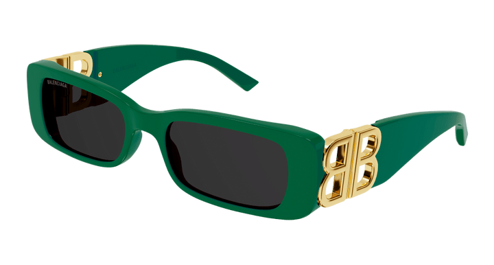 Balenciaga BB0096S Logo Sunglasses in Green