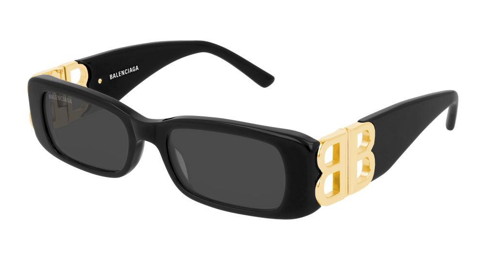 Balenciaga BB0096S Logo Sunglasses in Black