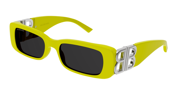 Balenciaga BB0096S Gafas de sol con logo en amarillo