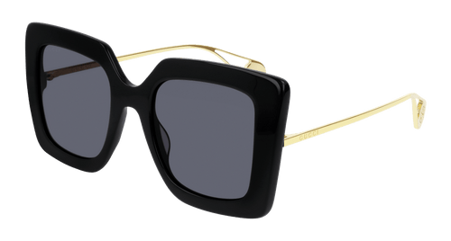 Gucci GG0435S Oversized Square Sunglasses in Black | Designer Daydream
