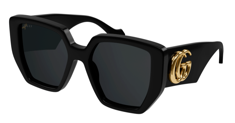 Gafas de sol extragrandes en negro Gucci GG0956S