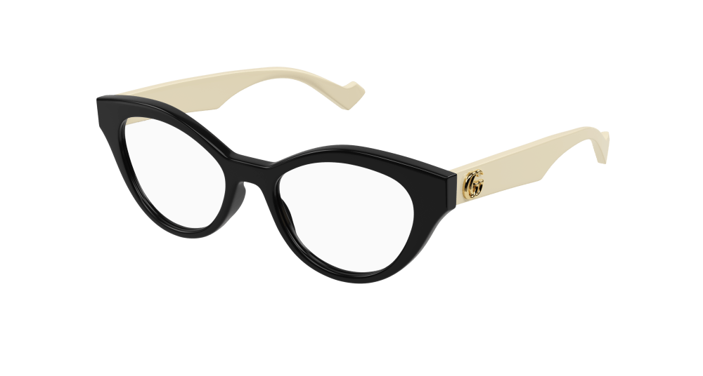 Gucci GG0959O Cat Eye Frames in Black Ivory