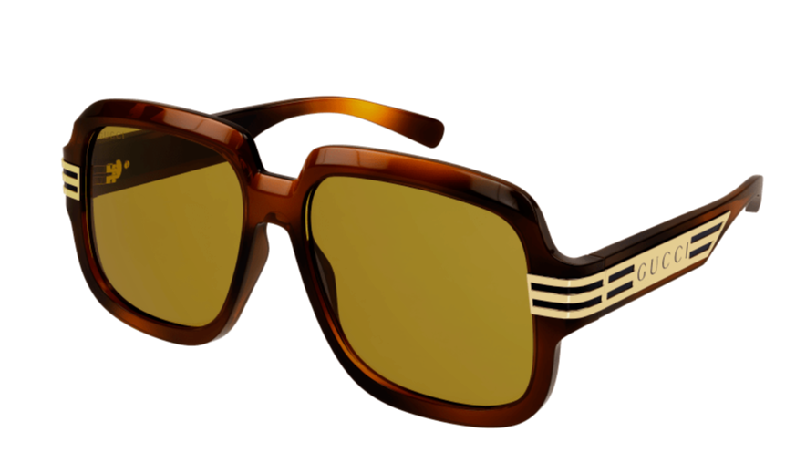 Gucci GG0979S Unisex Square Sunglasses in Brown