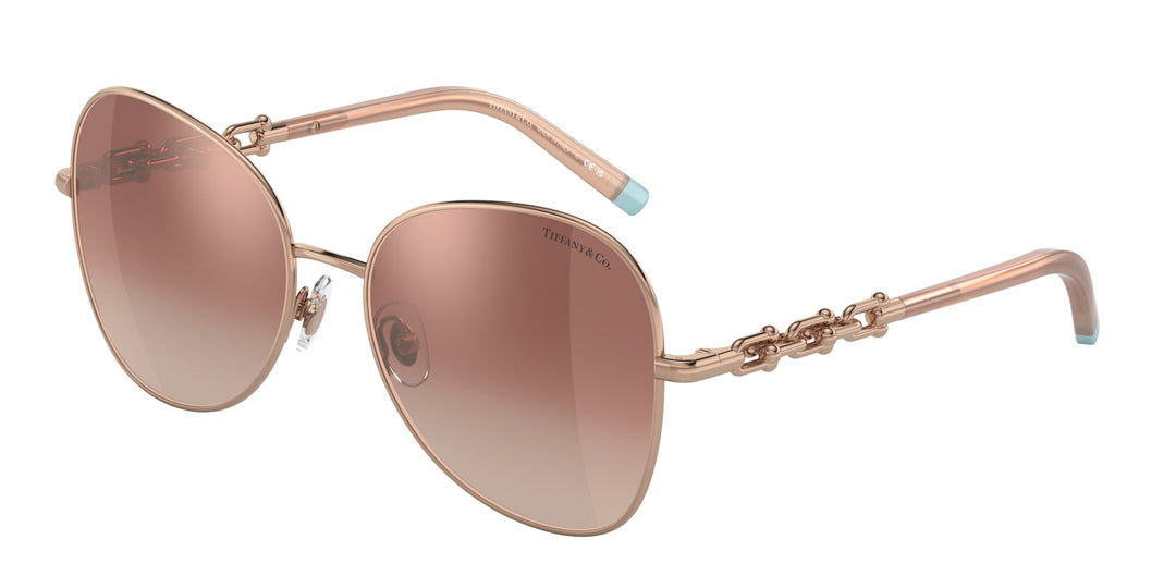 Tiffany & Co TF3086 Butterfly Sunglasses in Rose Gold