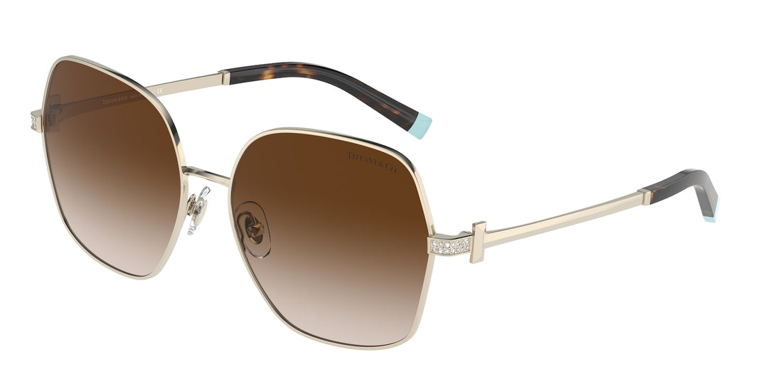 Tiffany & Co TF3085B Square Sunglasses in Brown Lens