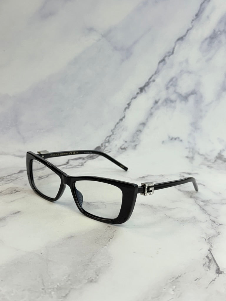 Gafas de sol negras con mariposa y logo Marmont de Gucci GG0765SA