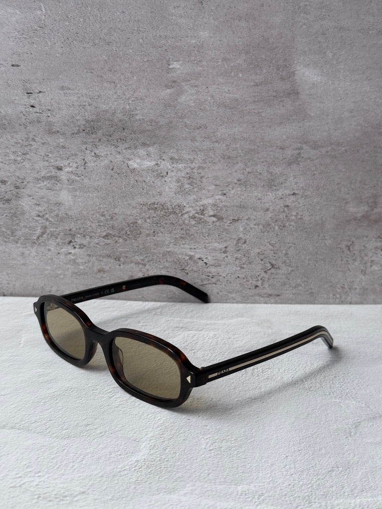 Prada PR D06S Sunglasses in Havana Yellow