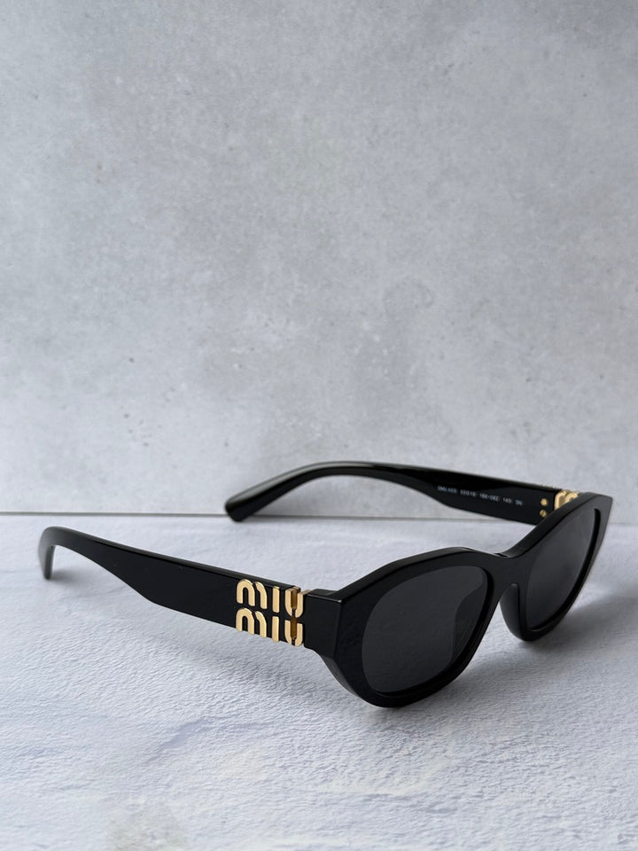 Miu Miu MU A03S Black Cat Eye Sunglasses