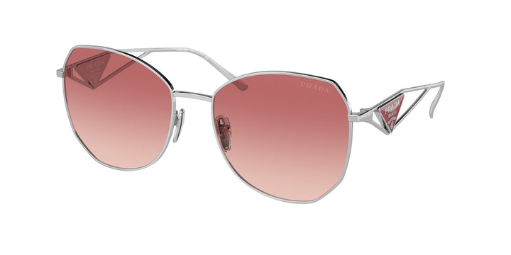 Prada PR57YS Metal Sunglasses in Silver Pink