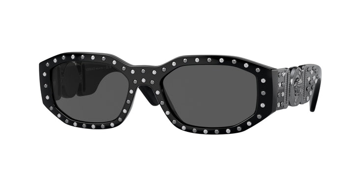 Versace VE4361 Gafas de sol Biggie en tachuelas plateadas negras