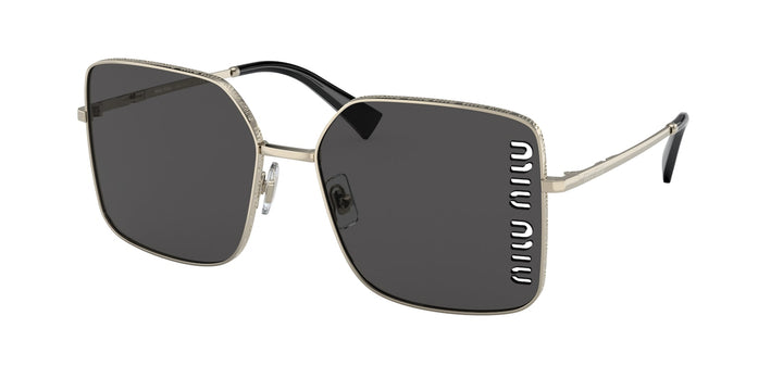 Miu Miu MU51YS Cutout Sunglasses in Dark Grey