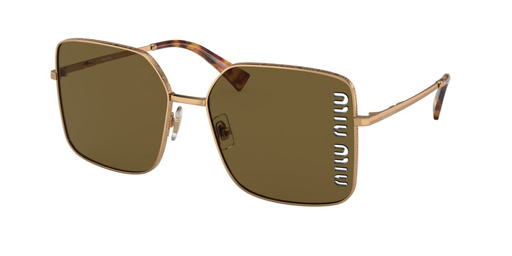 Miu Miu 51YS Cutout Sunglasses in Dark Brown
